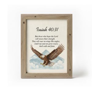 Isaiah 40:31 Bible Verse Framed Art