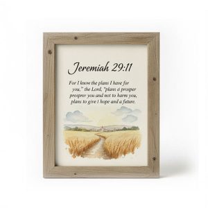 Jeremiah 29:11 Bible Verse Framed Art